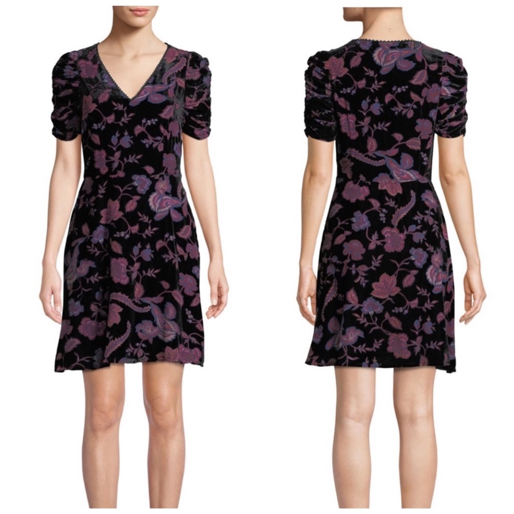 Rebecca Minkoff Arlette Printed Velvet Dress